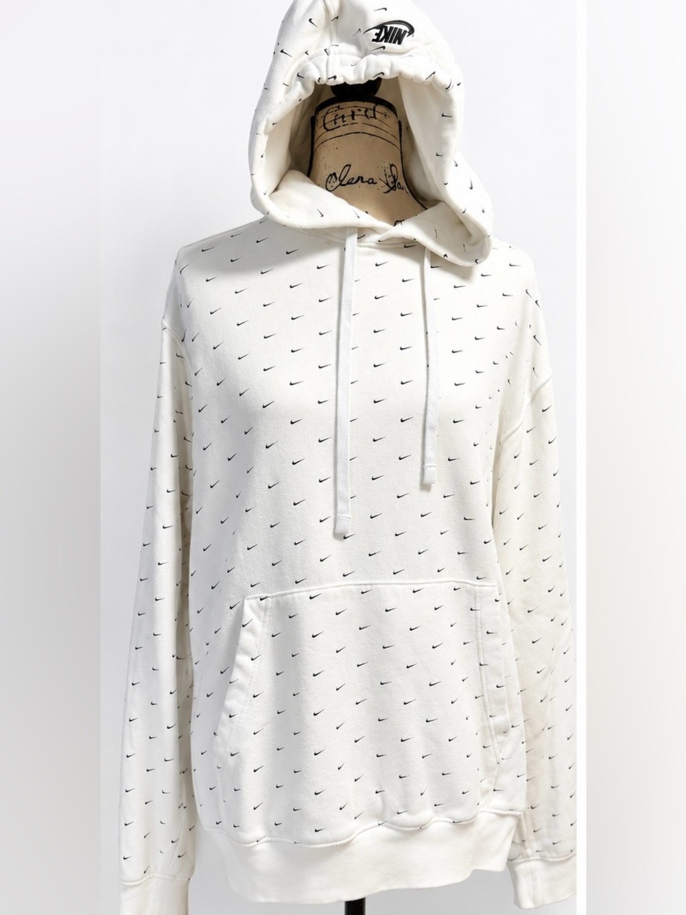 Men’s Nike White Crewneck Hoodie